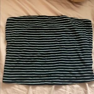 American Eagle Striped Tube Top